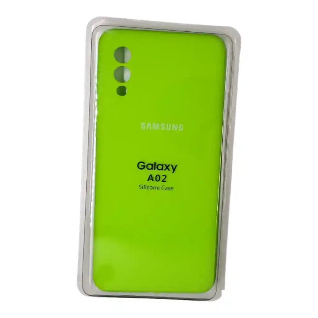 Forro Silicone Case Samsung A02 Verde Neon