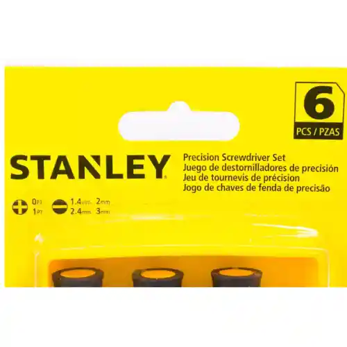 Juego De Destornilladores De Precisión Stanley X 6 Pzas