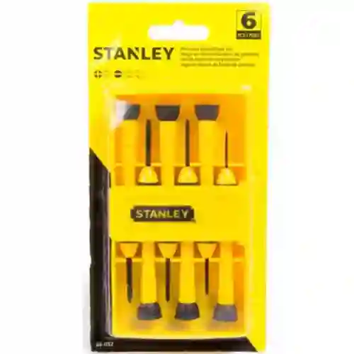 Juego De Destornilladores De Precisión Stanley X 6 Pzas