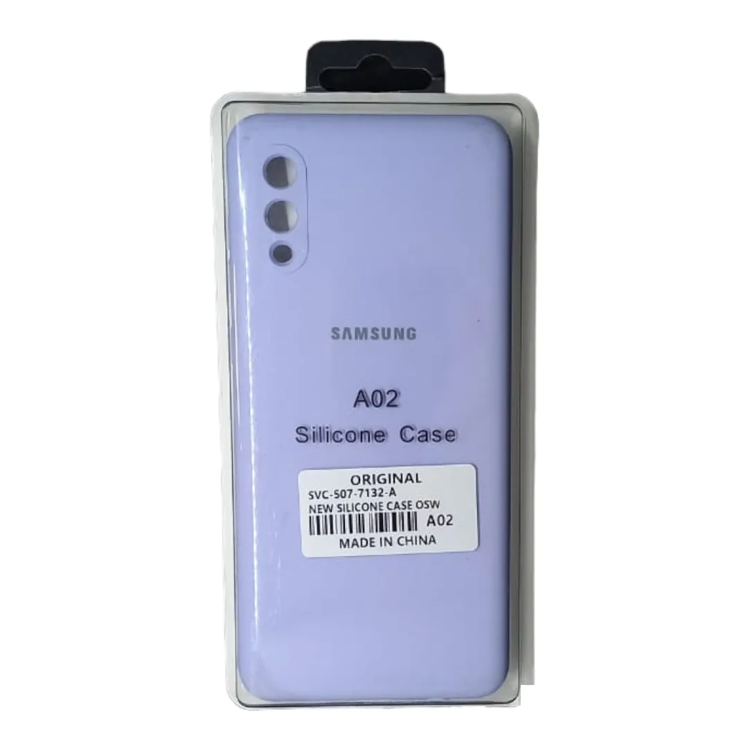 Forro Silicona Case Samsung A02 Lila
