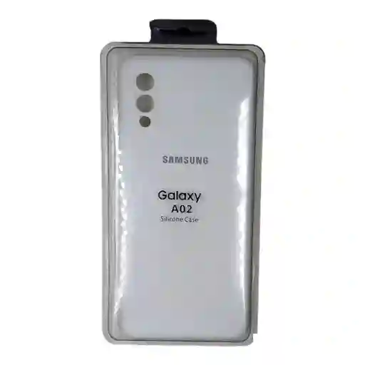Forro Silicone Case Samsung A02 Blanco