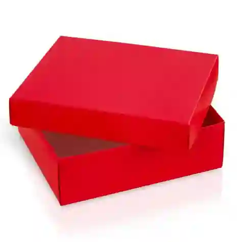 Caja De Regalo Color Rojo Estuche Rectangular Con Tapa - Ancho 30cm X Alto 10cm X Largo 20cm Amor Y Amistad San Valentin Cumpleaños Fiesta Y Decoracion