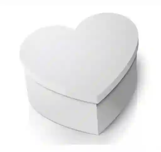 Caja De Regalo Color Blanco Estuche En Forma De Corazon Con Tapa - Ancho 26cm X Alto 10cm X Largo 20cm Amor Y Amistad San Valentin Cumpleaños Fiesta Y Decoracion