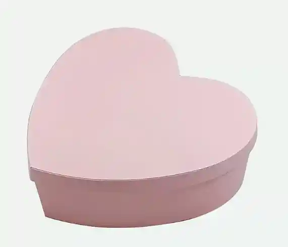 Caja De Regalo Color Rosado Estuche En Forma De Corazon Con Tapa - Ancho 26cm X Alto 10cm X Largo 20cm Amor Y Amistad San Valentin Cumpleaños Fiesta Y Decoracion