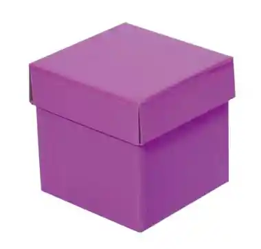 Caja De Regalo Color Morado Estuche Cuadrado Cubo Con Tapa - 12cm X12cm X12cm Amor Y Amistad San Valentin Cumpleaños Fiesta Y Decoracion Amor Y Amistad San Valentin Cumpleaños Fiesta Y Decoracion