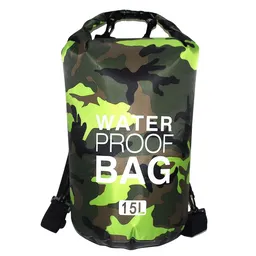 Bolsa Seca Camuflada, 15 Litros, Basic