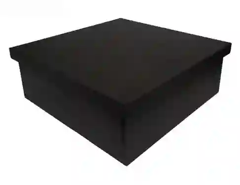 Caja De Regalo Color Negro Estuche Cuadrado Con Tapa - Ancho 31cm X Alto 15cm X Largo 31cm Amor Y Amistad San Valentin Cumpleaños Fiesta Y Decoracion