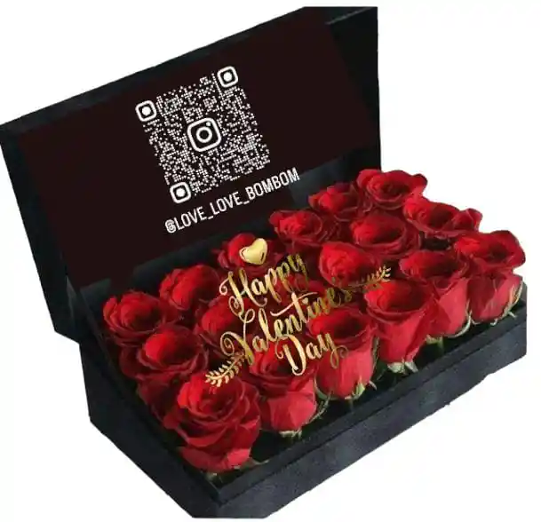 Caja De Rosas San Valentin