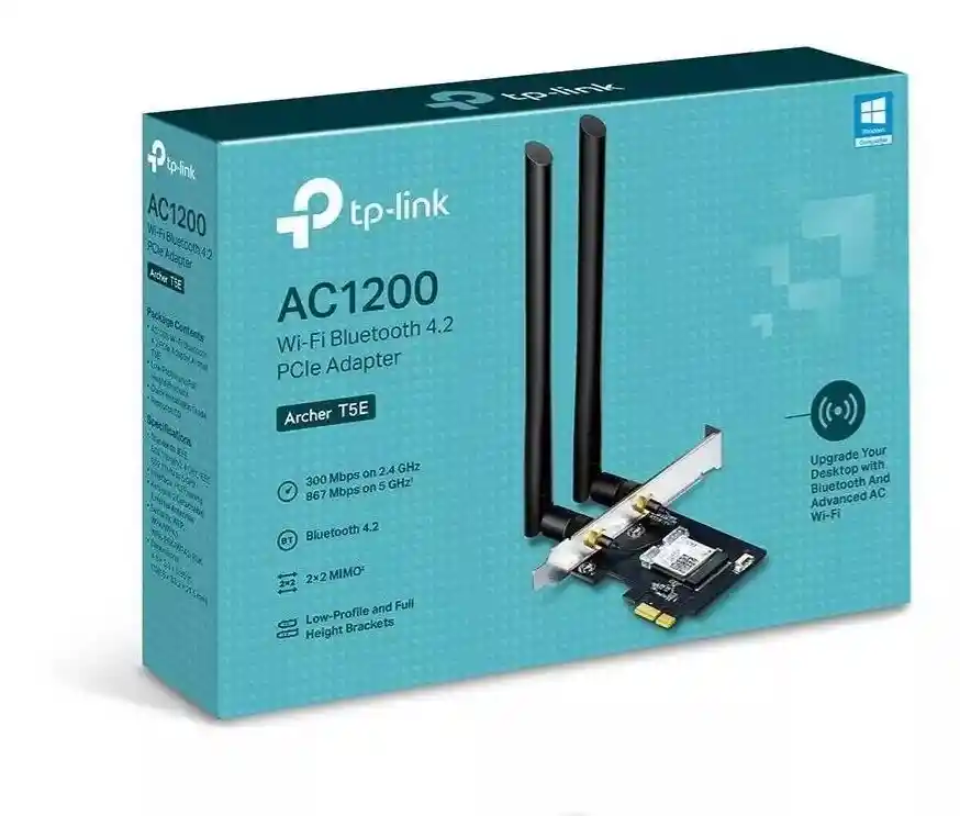 Tarjeta De Red Tp-link Archer T5e Ac1200 Pcie Dual Band Mimo