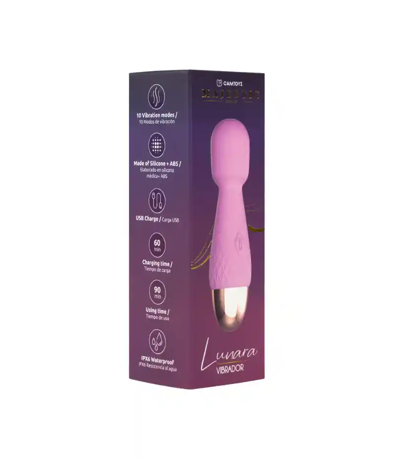 Mini Vibrador Hitachi Silencioso Y Recargable - Lunara