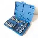 Juego De Copas Puntas Torx Herramienta Mecanica X 34 Piezas