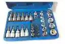 Juego De Copas Puntas Torx Herramienta Mecanica X 34 Piezas