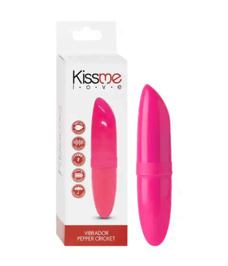 Mini Vibrador Pepper Rosa Baterias