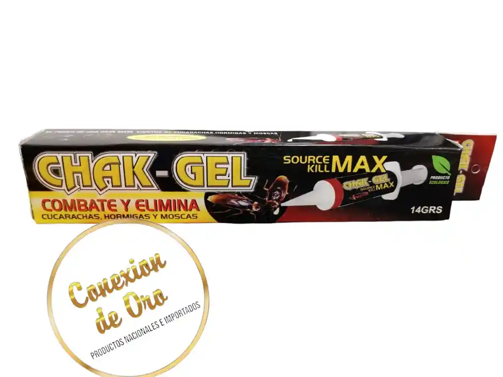 Chak Gel Combate Y Elimina Cucarachas, Hormigas Y Más 14gr