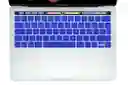 Protector De Teclado En Silicona Para Macbook Pro 13 Touch Bar (2016 - 2022) - Azul