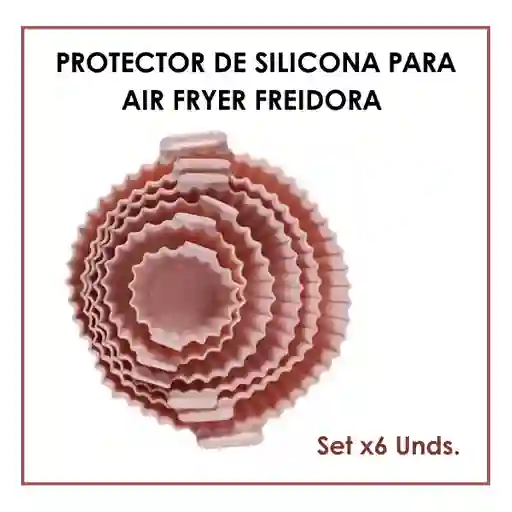 Protector De Silicona Para Airfryer Set X6unds
