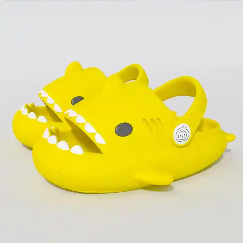 Chanclas De Tiburón Shark Sandalias Ligeras Hombre Mujer Y Niños Amarillo 14 / 22
