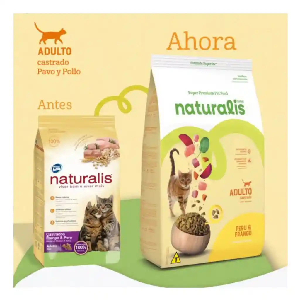 Naturalis - Gatos Castrados Pollo Y Pavo 1.5 Kg