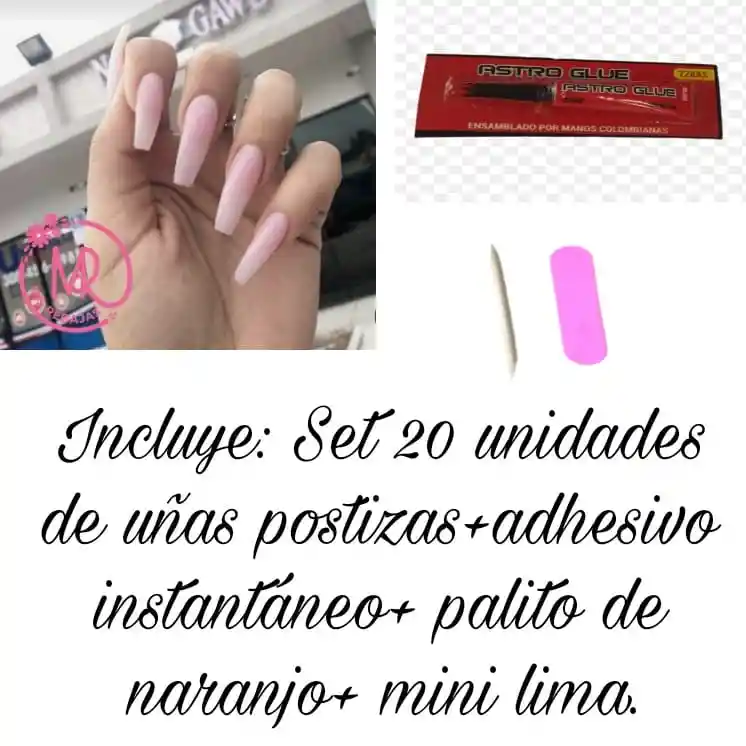 Kit Uñas Listas Para Usar O Decorar (naty)