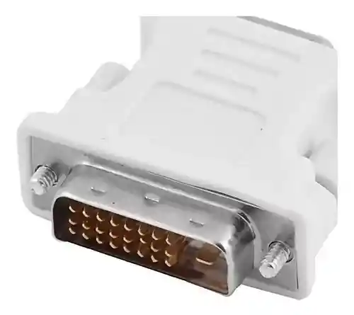 Adaptador Dvi Macho 24+1 A Vga Hembra 15 Pines Para Vídeo Pc