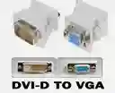 Adaptador Dvi Macho 24+1 A Vga Hembra 15 Pines Para Vídeo Pc