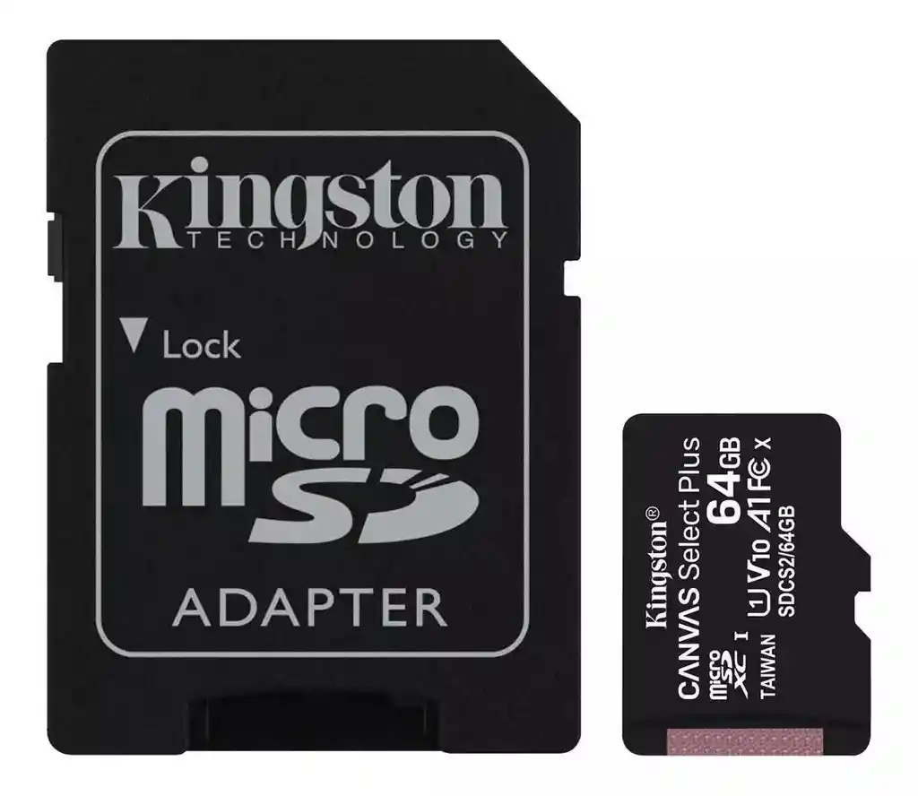 Tarjeta De Memoria Kingston Con Adaptador Sd 64gb