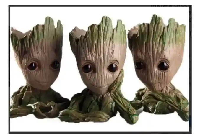 Figura Maceta Groot Guardianes De La Galaxia Mano Cara