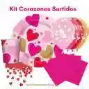 Kit Decoración San Valentin Corazones Surtidos