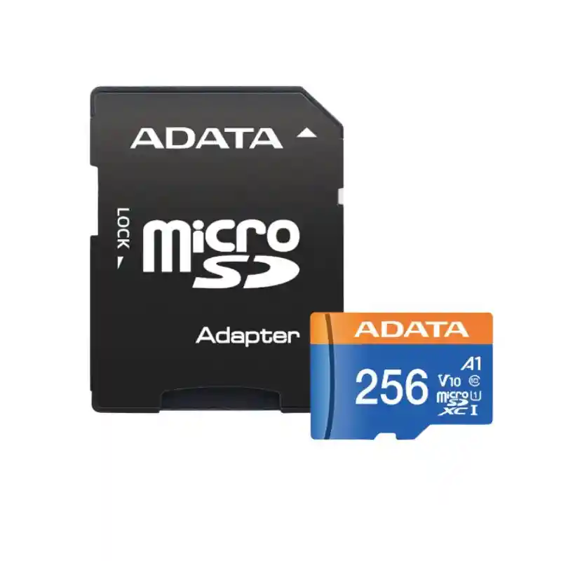 Memoria Micro Sd Adata 256gb Con Adaptador Sd Clase 10