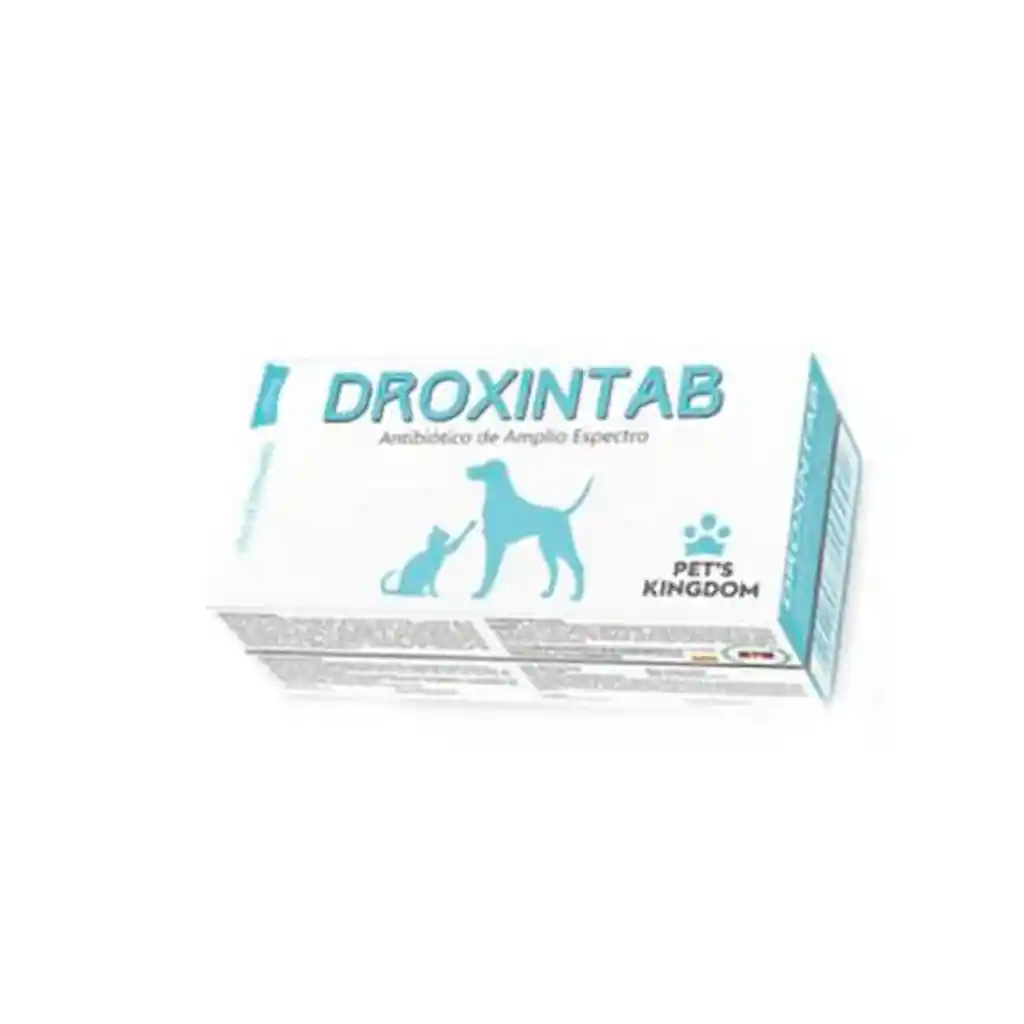 Droxintab Antibiótico Para Perro Y Gato 100 Mg X 10 Tab