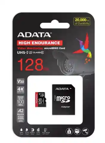 Memoria Micro Sd Adata 128gb Grabacion Continua He