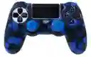 Forro Silicona Protector Control Ps4 + 2 Grips Azul