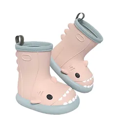 Botas De Lluvia Baby Shark Tiburón Para Niños Y Niñas Rosa Azul 14 / 18 / 19 / 20