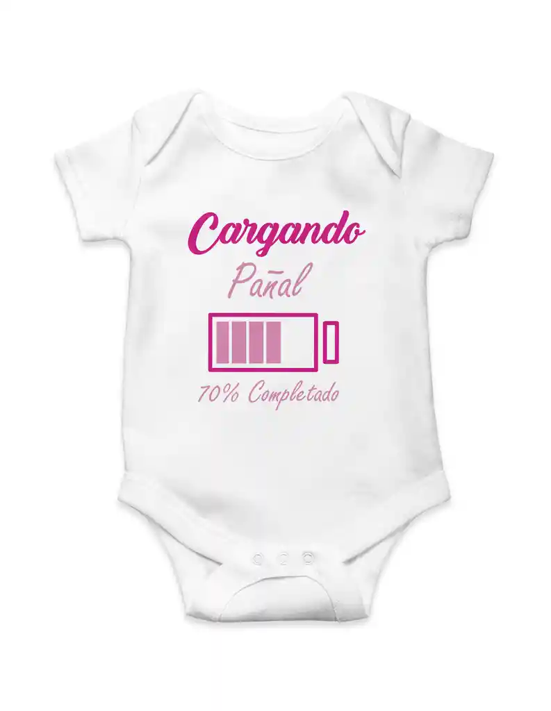 Body Para Bebe "cargando Pañal 70%"