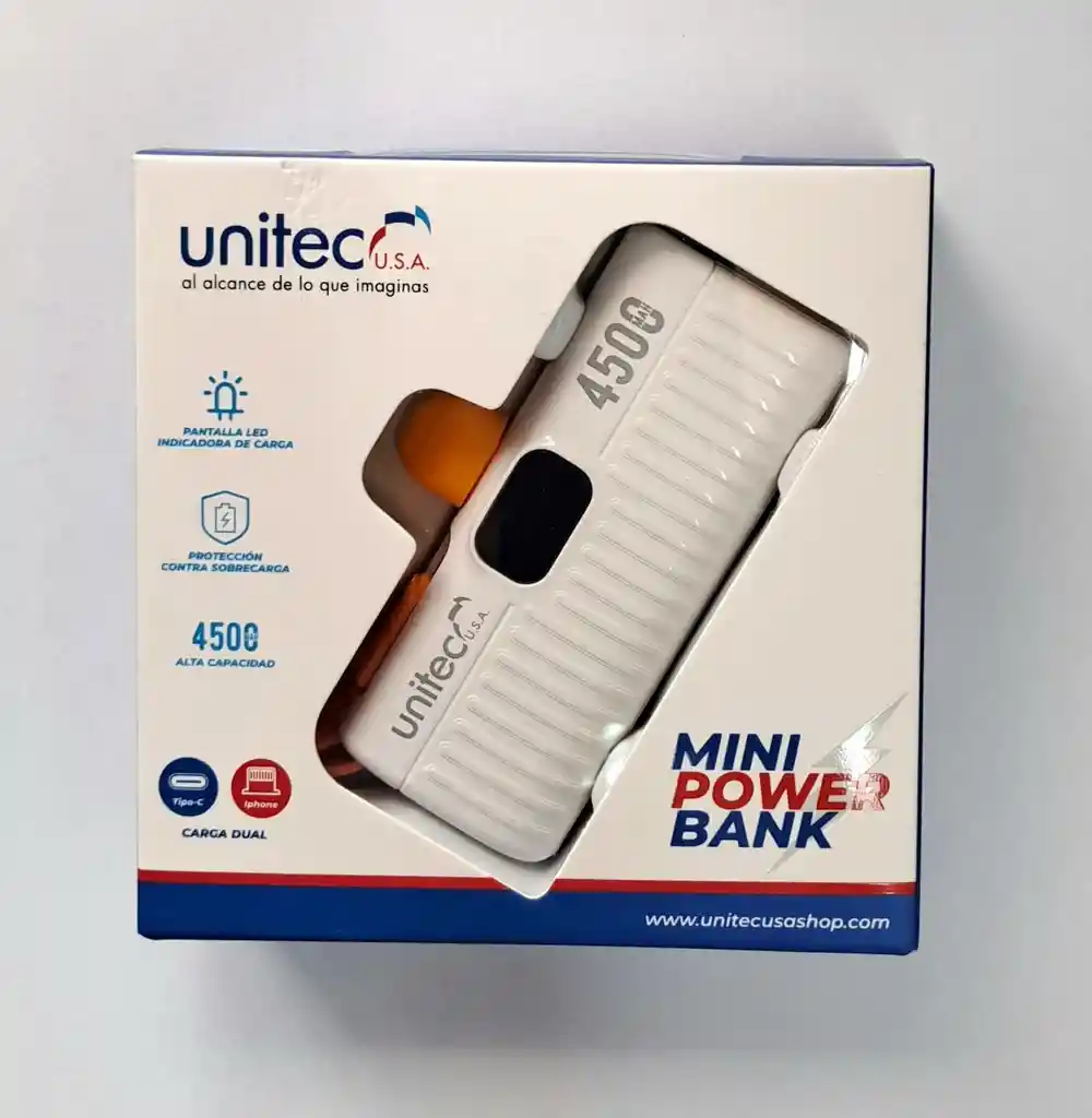 Power Bank Mini 4500 Mah Unitec