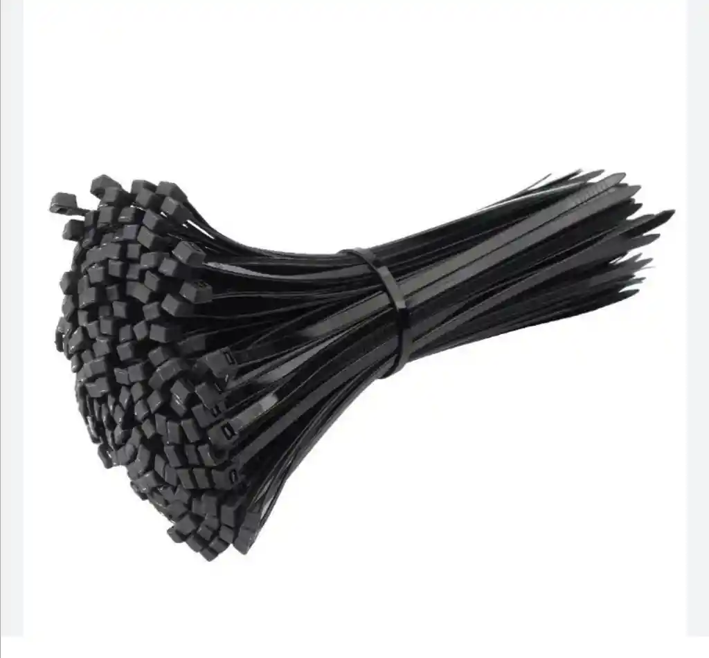 Amarre Plastico De 20 Cm X 100 Und Negro