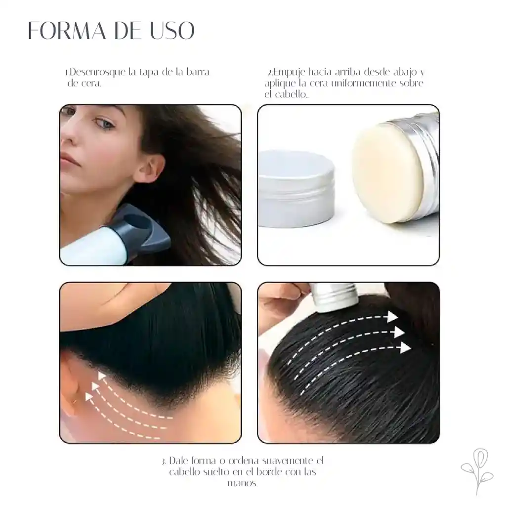 Cera Fijador En Barra Con Productos Naturales 75g
