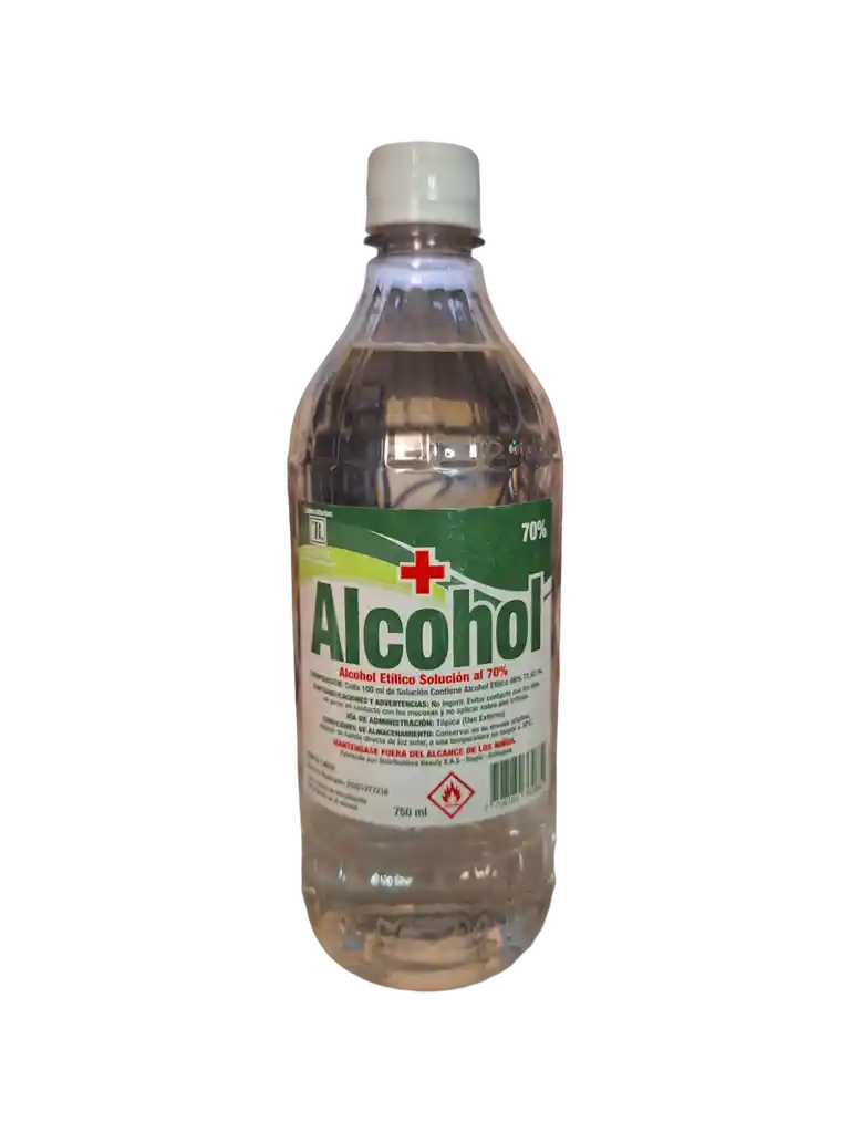 Alcohol Etilico Al 70% Beauty X750 Ml