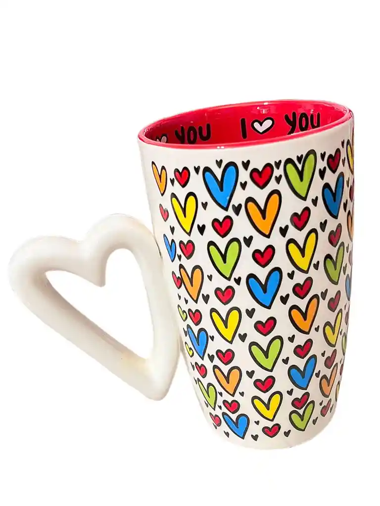 Taza Extragrande En Ceramica Corazon - Regalo San Valentin