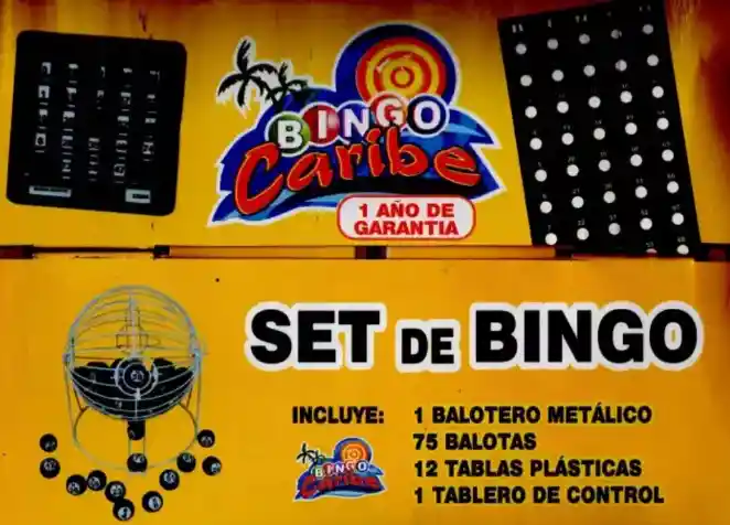 Juego De Bingo Familiar Con 12 Tablas Y 75 Balotas