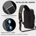 Morral Antirrobo Maleta Impermeable Bolso Cruzado Puerto Usb