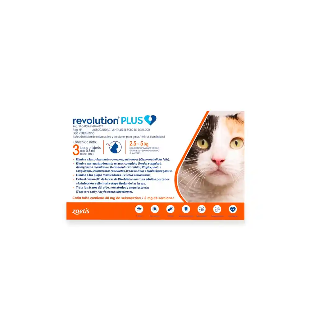 Revolution Plus Para Gatos 2.5- 5 Kg