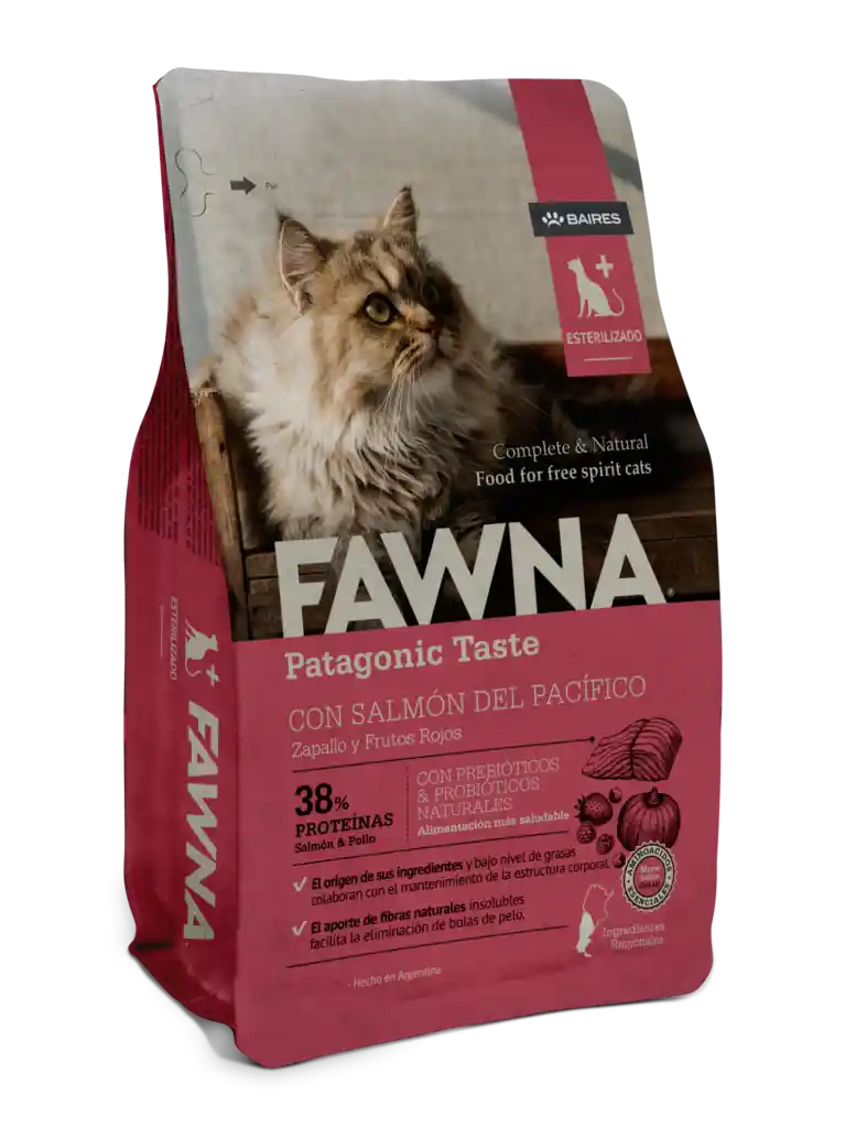 Fawna Taste Para Gatos Castrados Taste Fawna Gatos Esterilizados 3 Kg Zapallo Y Frutos Rojos Gatos Castrados 3kg