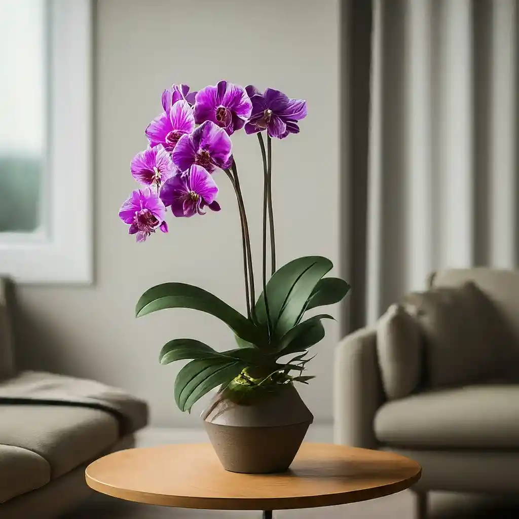 Orquidea Phalaenopsis De Dos Varas - Morada