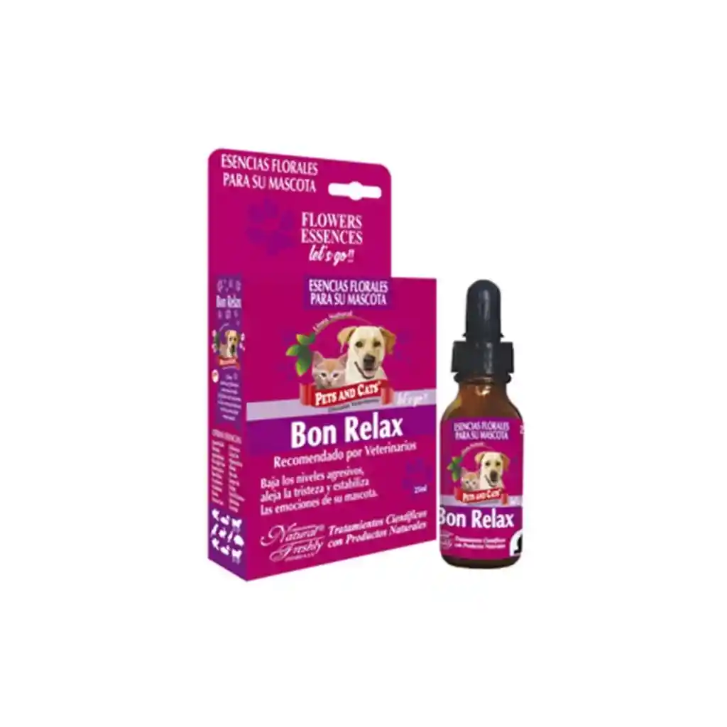 Gotas Tranquilizantes Para Perros Y Gatos Bon Relax X 25 Ml