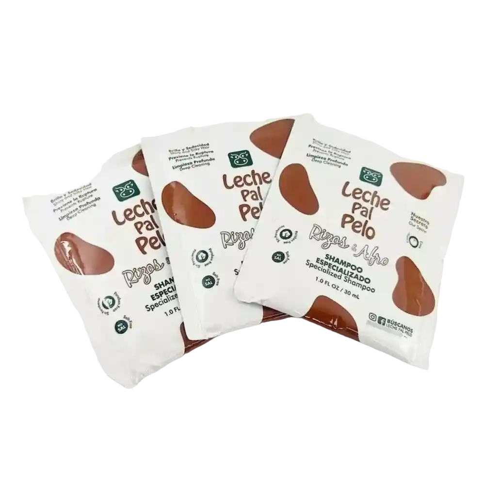 Shampo Rizos Y Afro Leche Pal Pelo Sachet X30 Ml