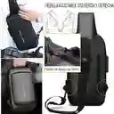 Morral Antirrobo Maleta Impermeable Bolso Cruzado Puerto Usb