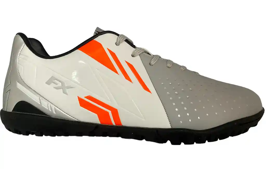 Zapatillas Golty Turf Profesional Fx Sintética/blanco-gris-talla 7