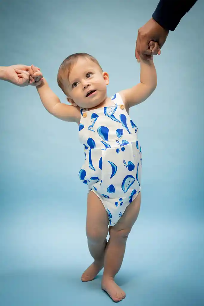 Summer Romper Blue Juice 3-6m