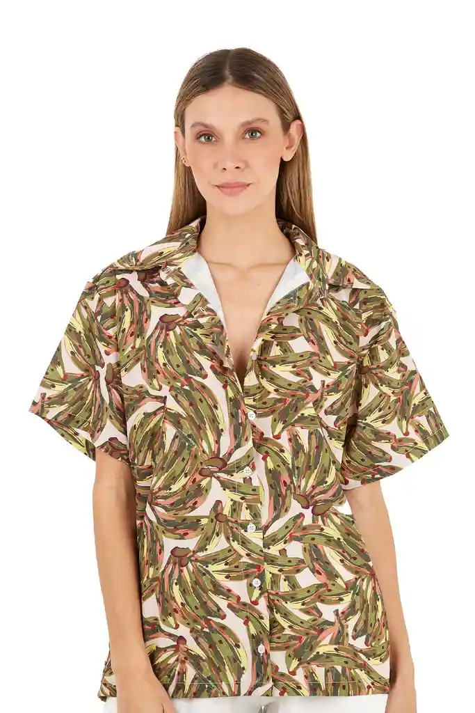 Camisa Alexa Estampado Verde Xs